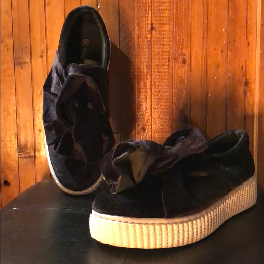 Rihanna inspired suede sneakers
